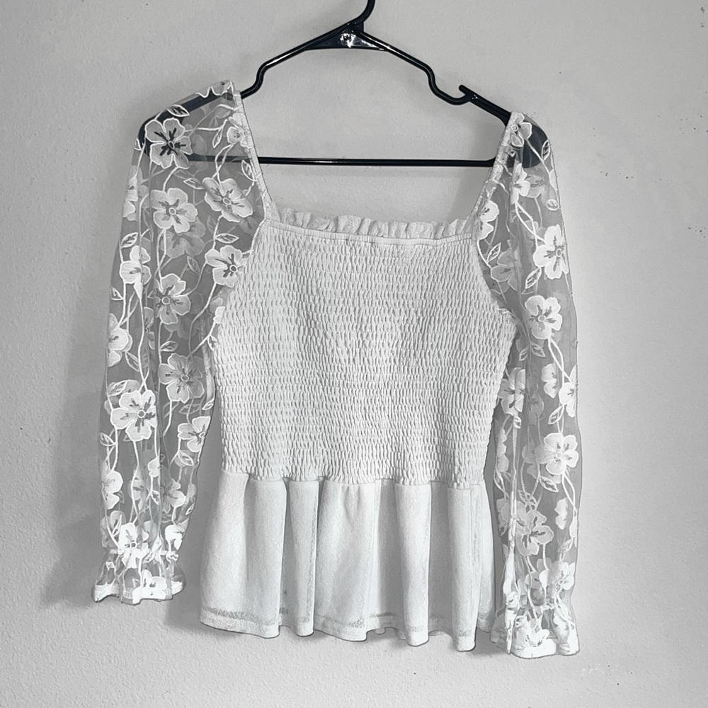 M Ember White blouse